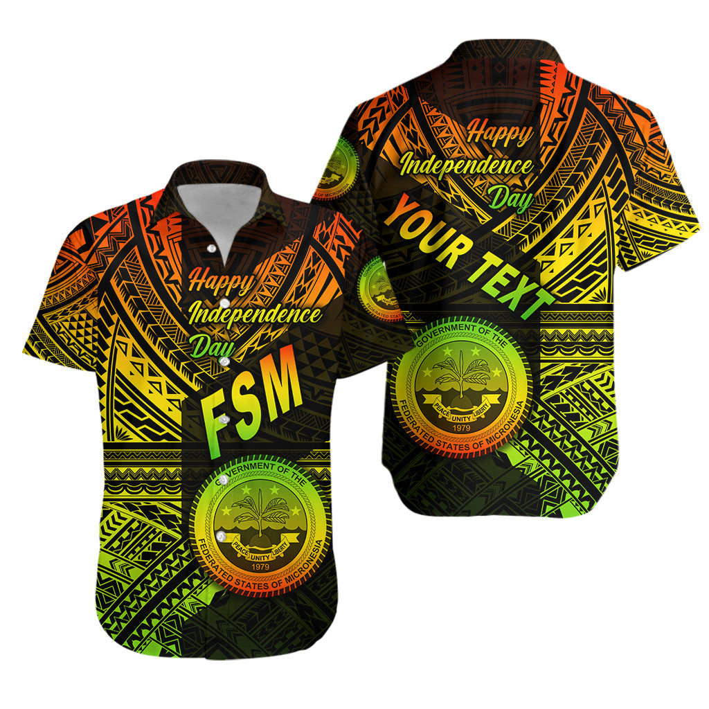 Custom Personalised Federated States of Micronesia Hawaiian Shirt FSM Happy Independence Day Original Vibes - Reggae