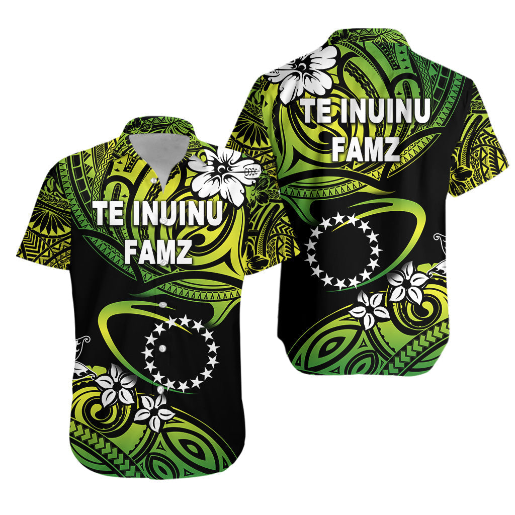 TE INUINU FAMZ - Cook Islands Rugby Hawaiian Shirt Unique Vibes - Green