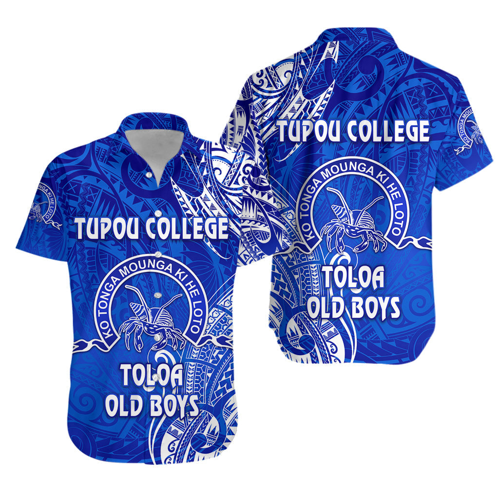 Tonga Tupou College Hawaiian Shirt Toloa Old Boys Simple Vibes - Blue