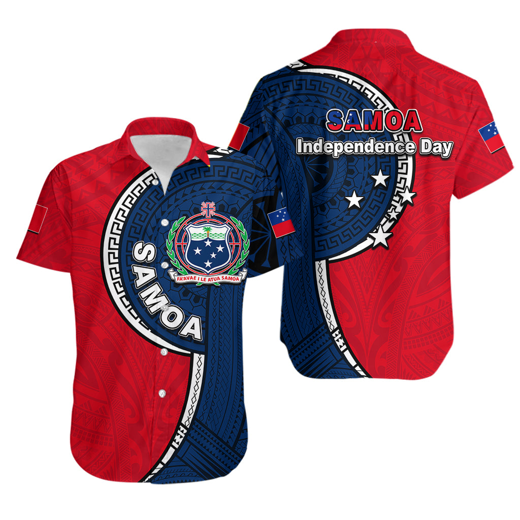 Samoa Independence Day Tribal Tattoo Hawaiian Shirt No.1