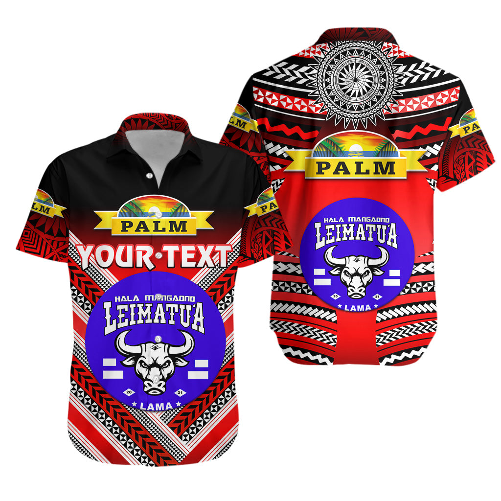 Custom Personalised Mate Ma'a Tonga Hawaiian Shirt Leimatu'a Bulls Creative Style - Red NO.1