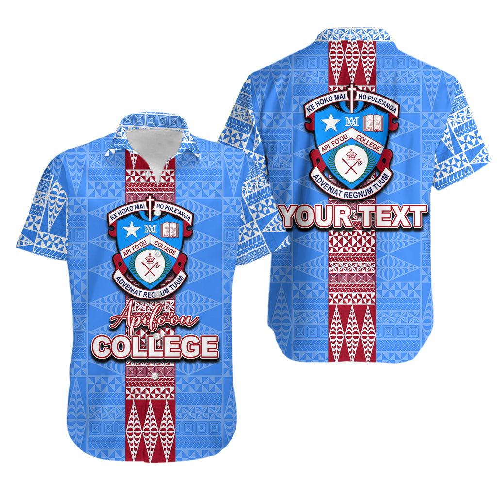 Custom Personalised Tonga Apifoou College Hawaiian Shirts Tonga Simple Style