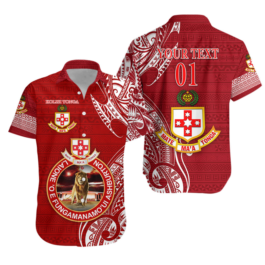 Custom Personalised Kolisi Tonga Mate Ma'a Tonga Hawaiian Shirt Laione 'O E Fungamanamo'Ui Ashburton, Custom Text And Number