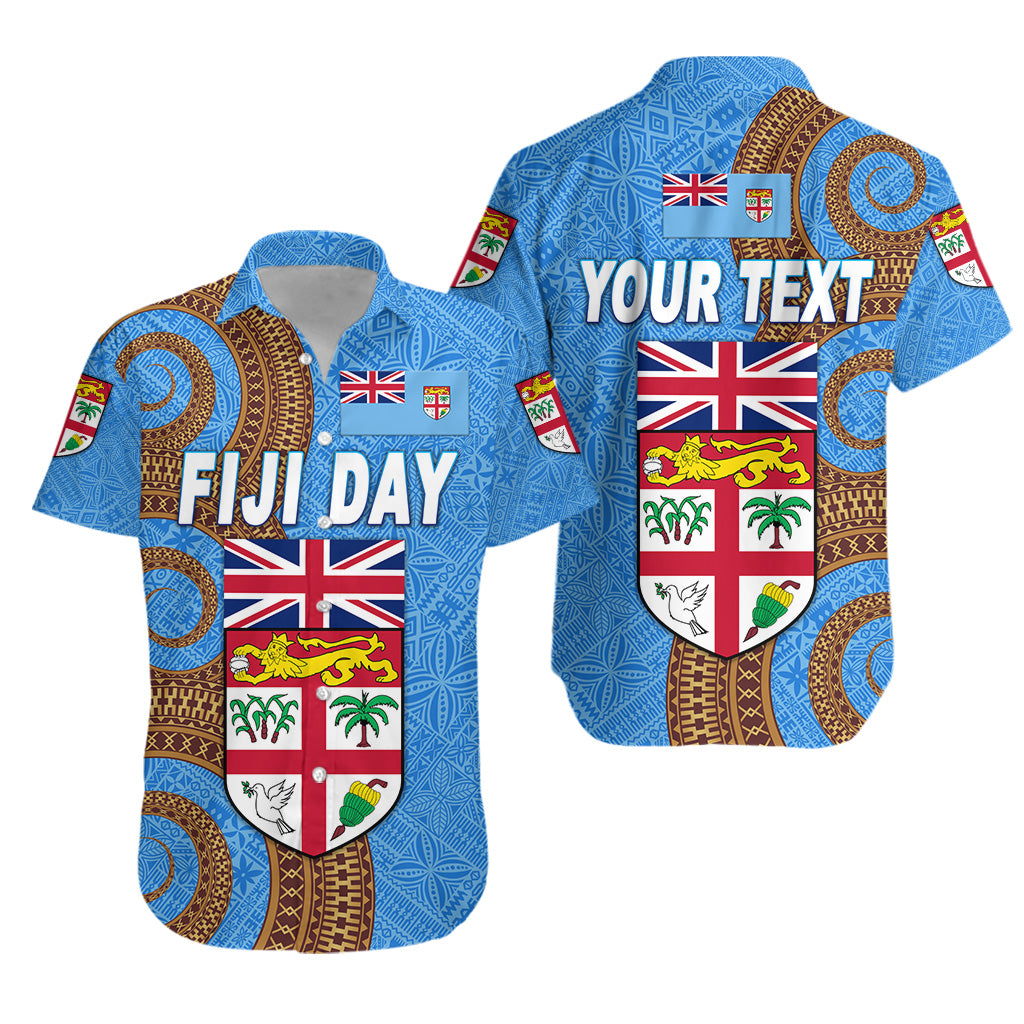 Custom Personalised Fiji Day Hawaiian Shirt Independence Anniversary Simple Style