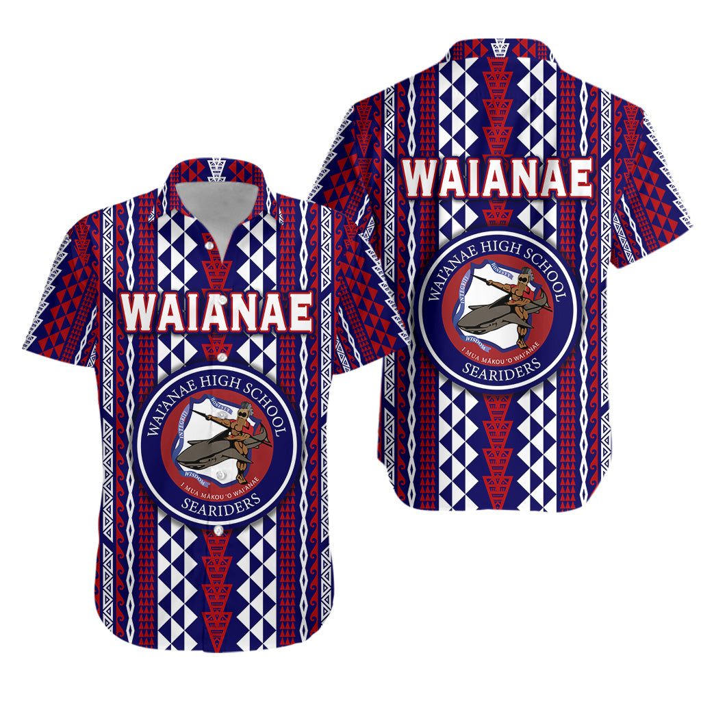 Hawaii Waianae High School Hawaiian Shirt Seariders Simple Style