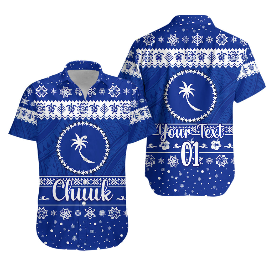 Custom Personalised FSM Chuuk Christmas Hawaiian Shirt Simple Style