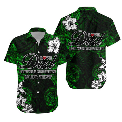 (Custom Personalised) Matching Outfit For Couple Combo Dress And Shirt Polynesian Fathers Day I Love You In Every Universe Green