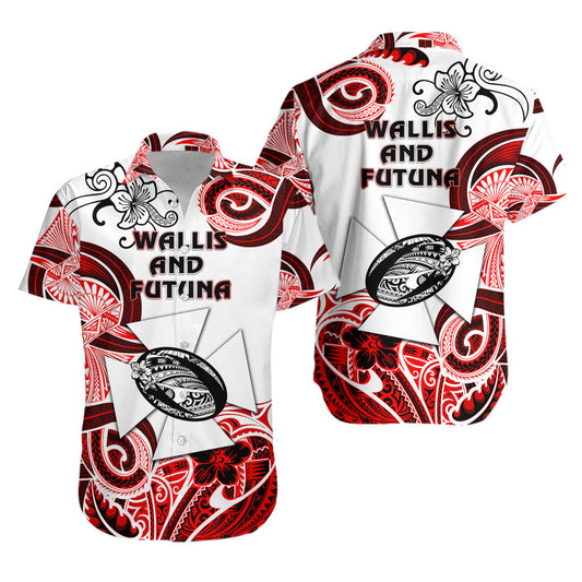 Wallis and Futuna Polynesian Hawaiian Shirt Unique Style - White
