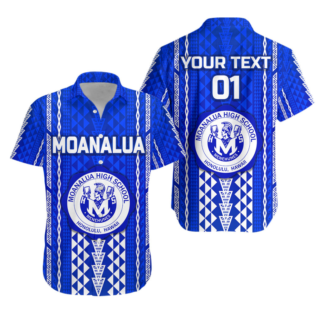 Custom Personalised Hawaii Moanalua High School Hawaiian Shirt Simple Style