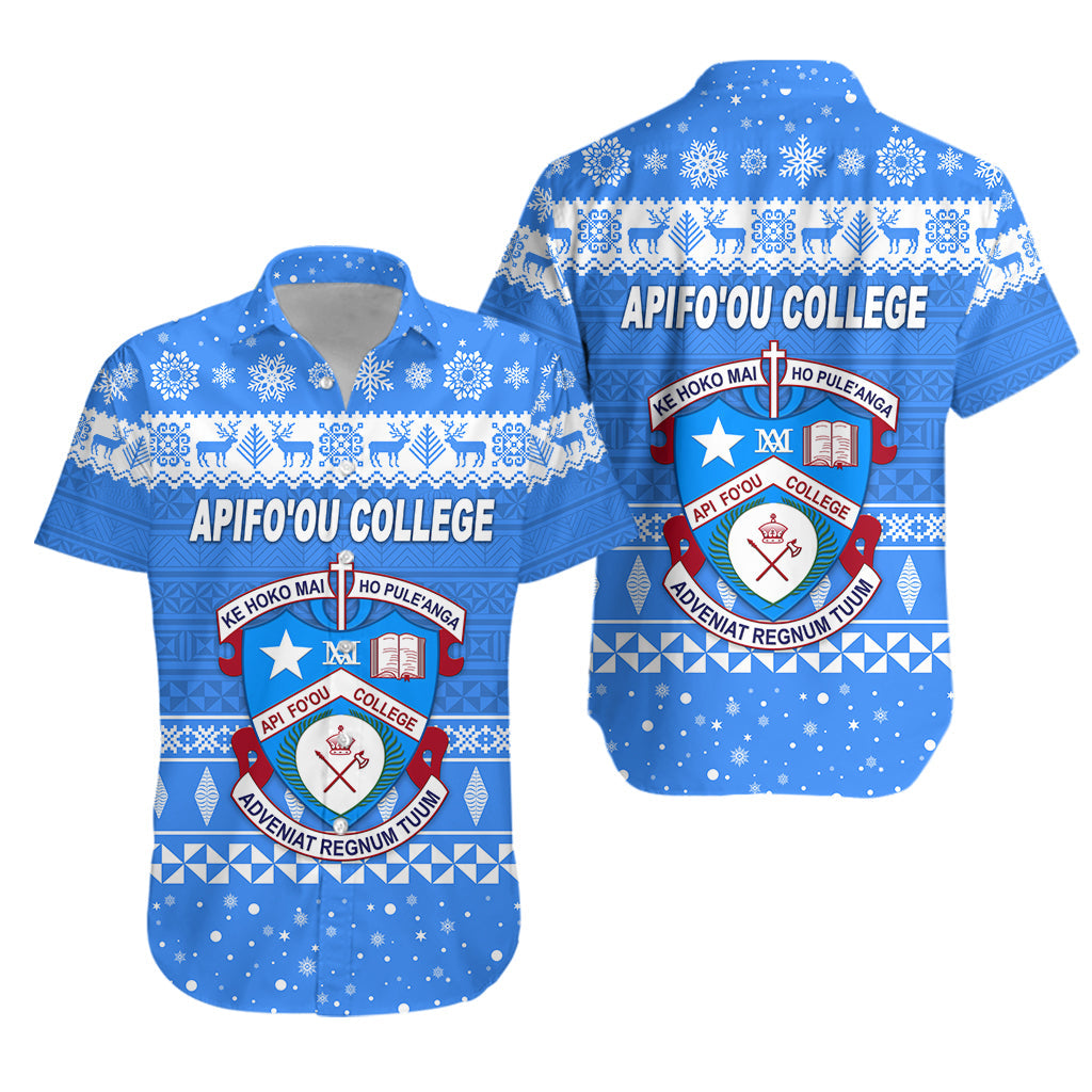 Apifo'ou College Christmas Hawaiian Shirt Simple Style