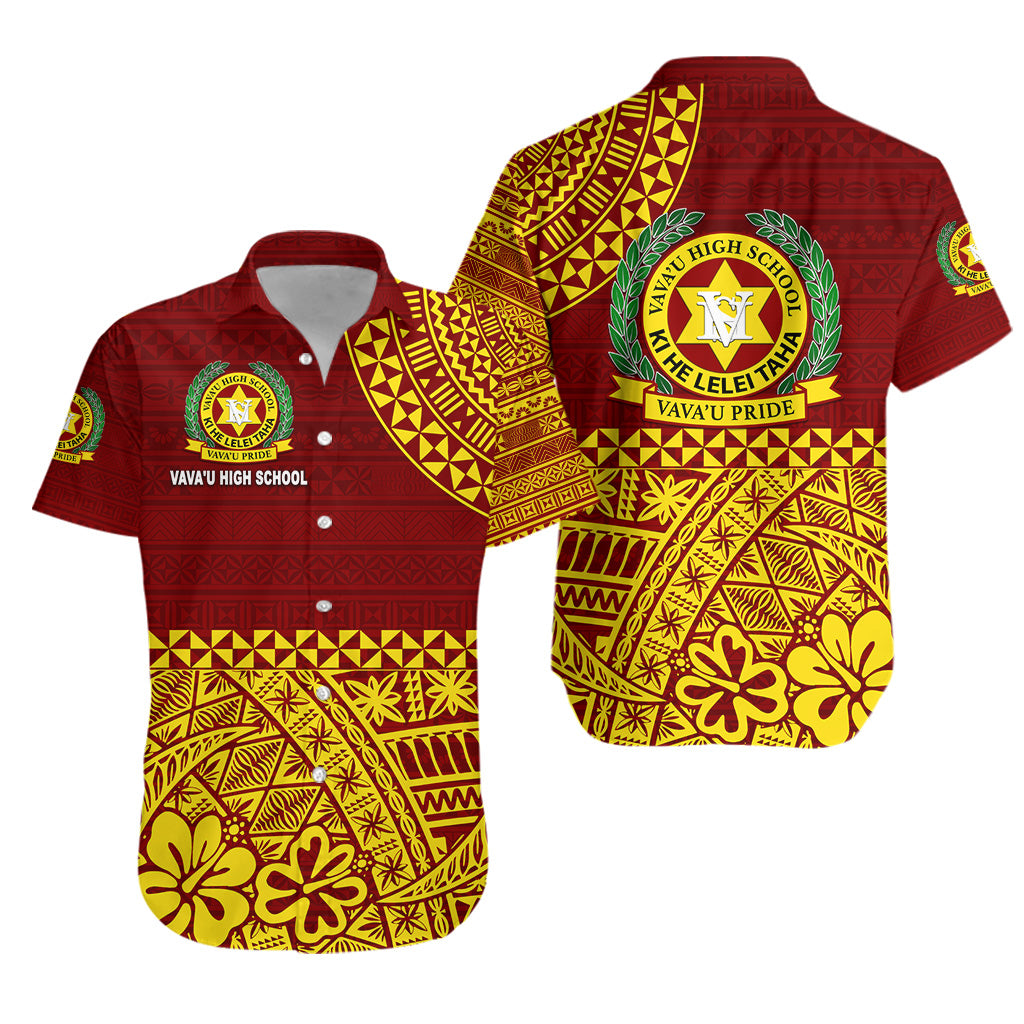 Tonga Vava'u High School Hawaiian Shirt Kupesi Vibes - Maroon