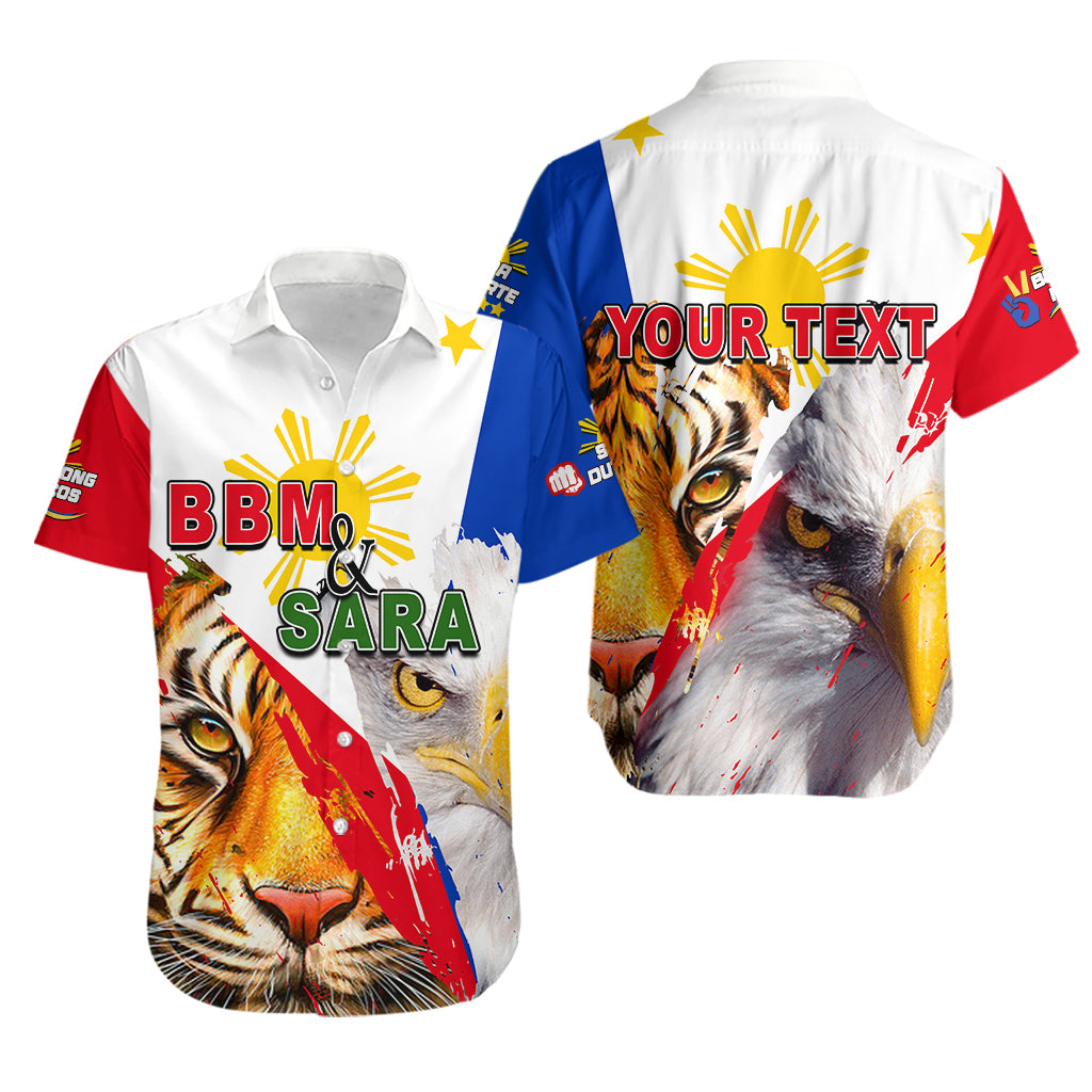 Custom Personalised Philippines Hawaiian Shirt BBM AND SARA Tiger - Eagles