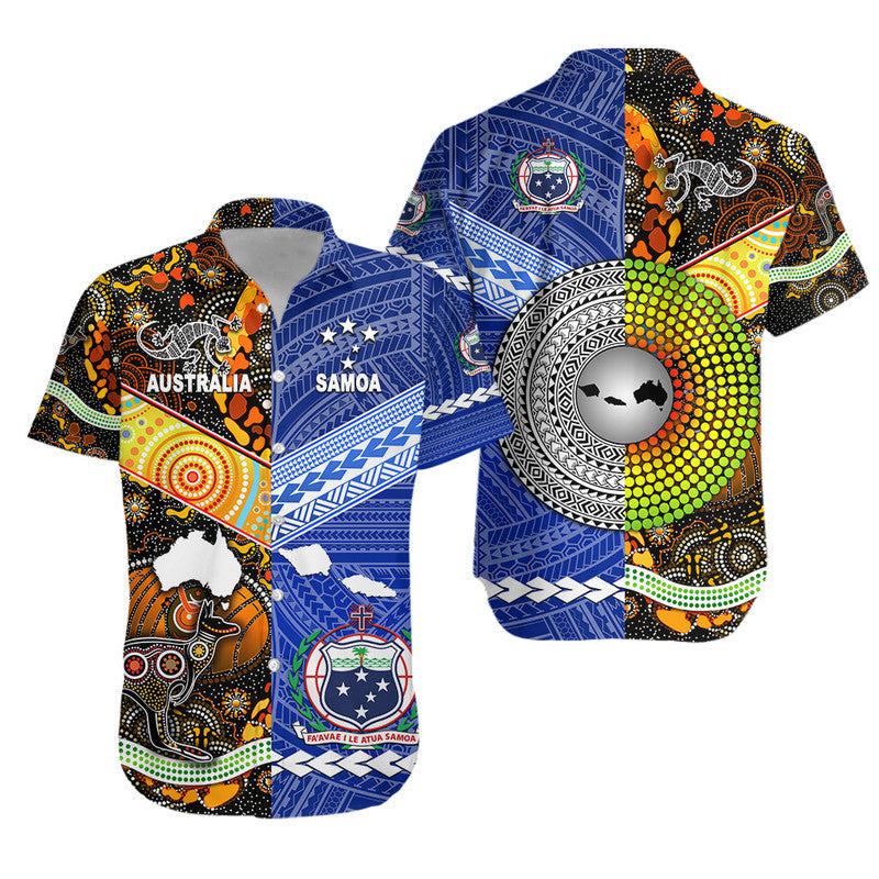 Samoa And Australia Aboriginal Hawaiian Shirt Together