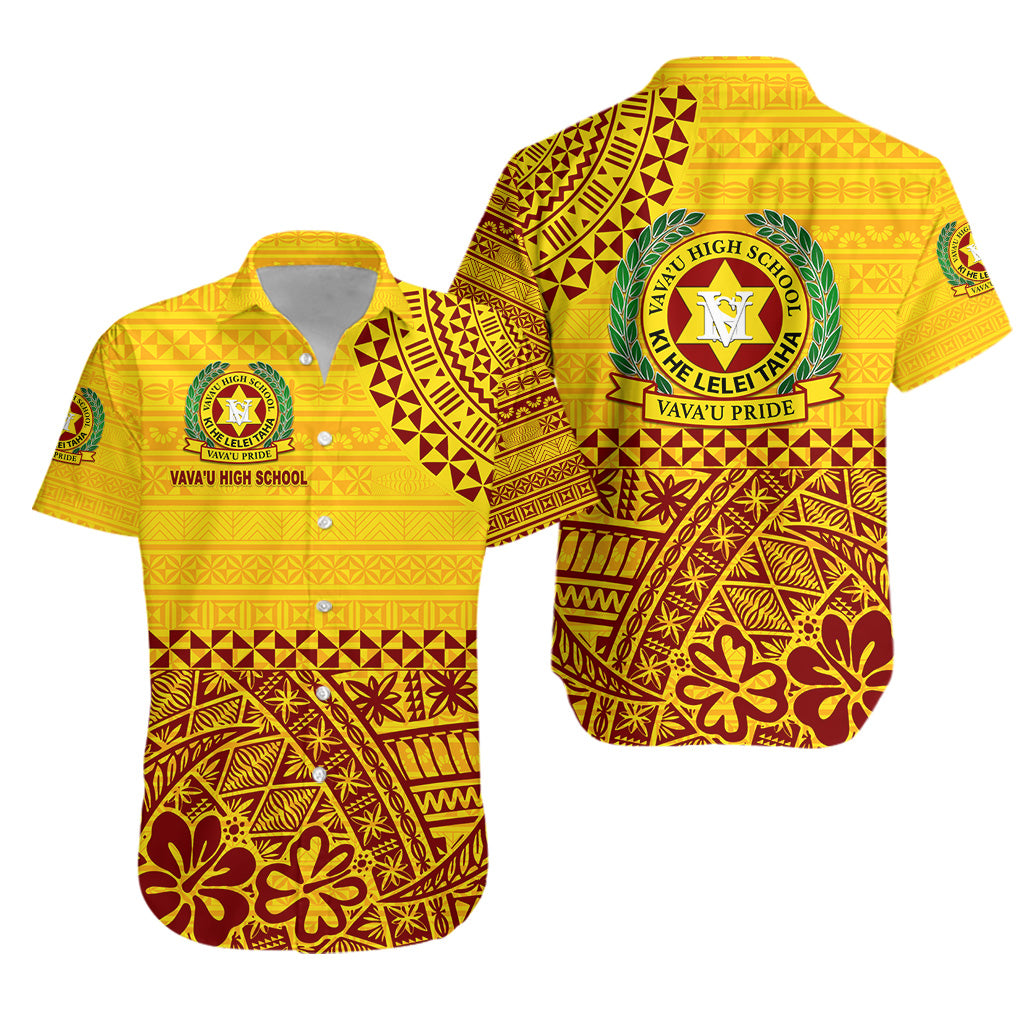Tonga Vava'u High School Hawaiian Shirt Kupesi Vibes - Yellow