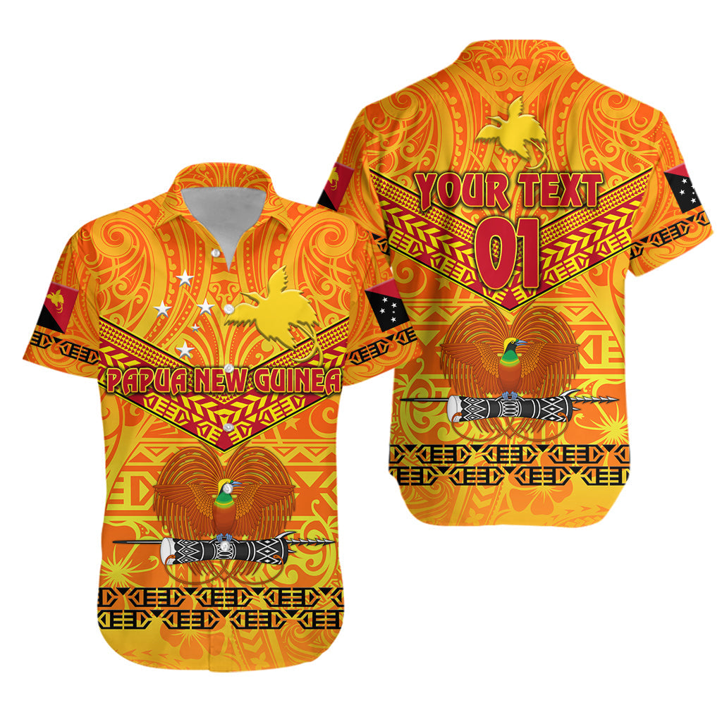 Custom Personalised Papua New Guinea Kumuls Hawaiian Shirt Simple Style - Yellow Vibes