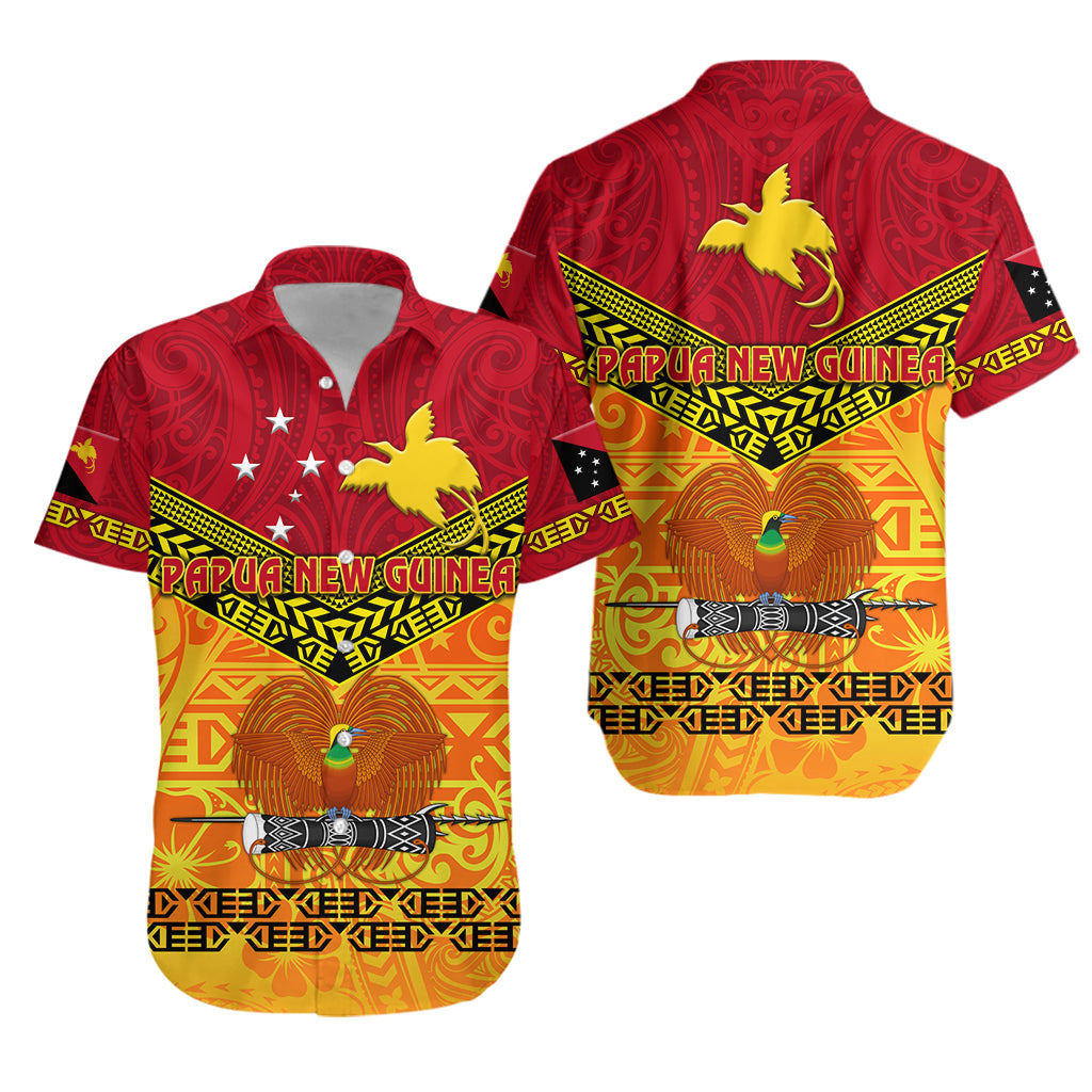 Papua New Guinea Kumuls Hawaiian Shirt Simple Style - Red Vibes