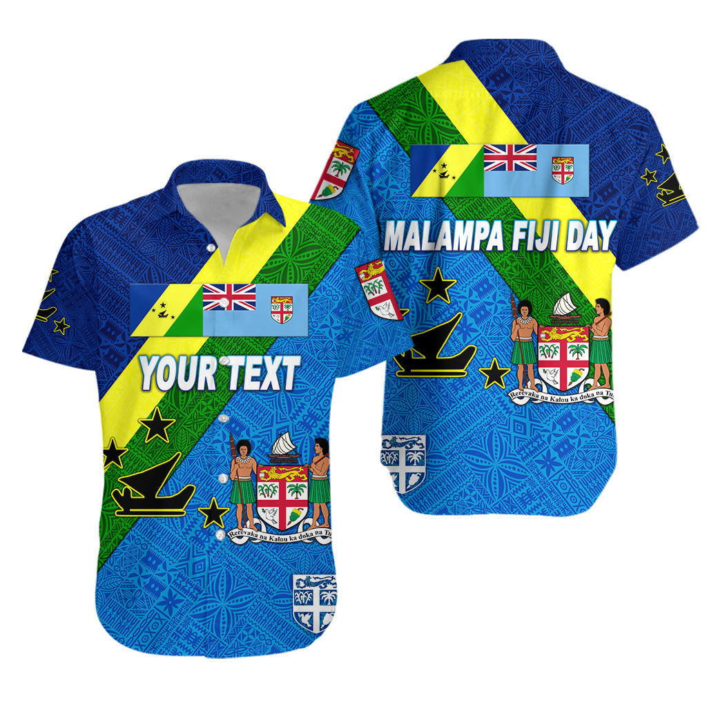 Custom Personalised Vanuatu Malampa And Fiji Day Hawaiian Shirt October 10