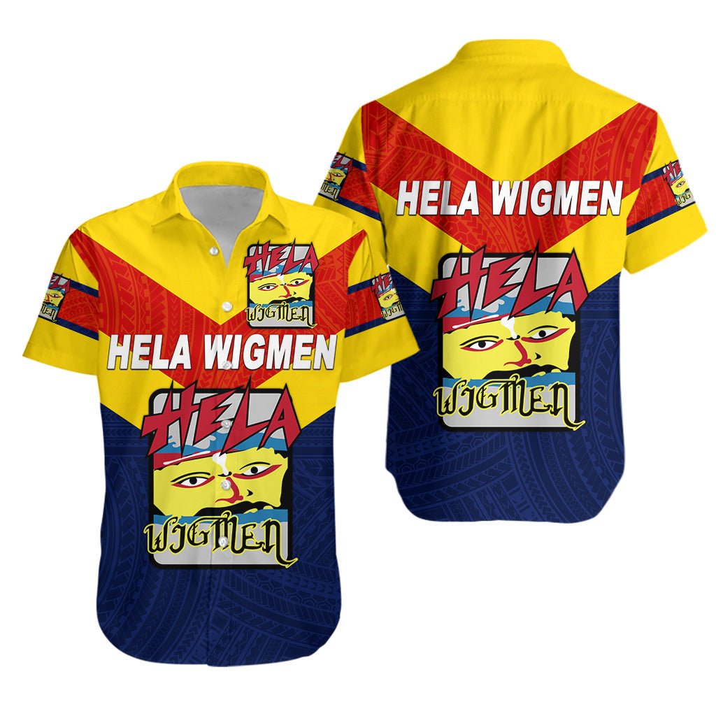 Papua New Guinea Hela Wigmen Hawaiian Shirt Rugby Simple Style