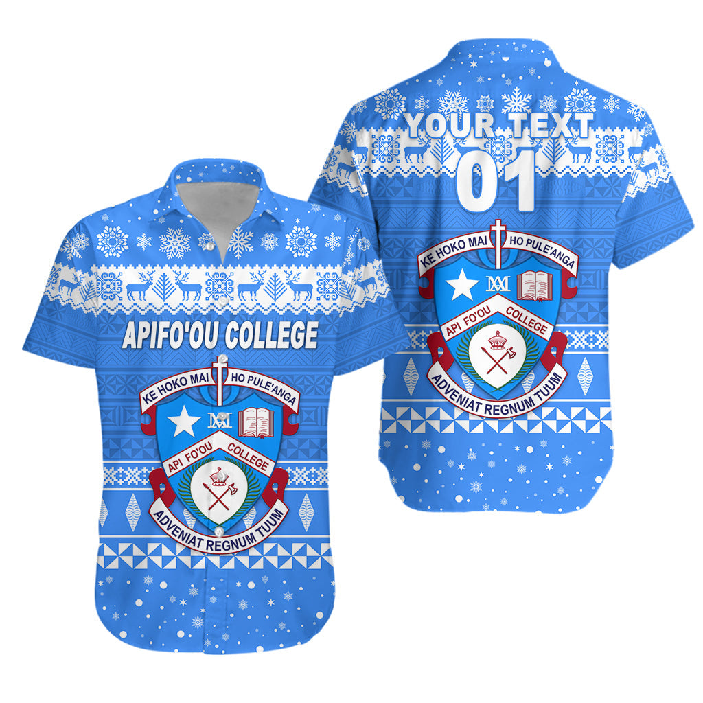 Custom Personalised Apifo'ou College Christmas Hawaiian Shirt Simple Style