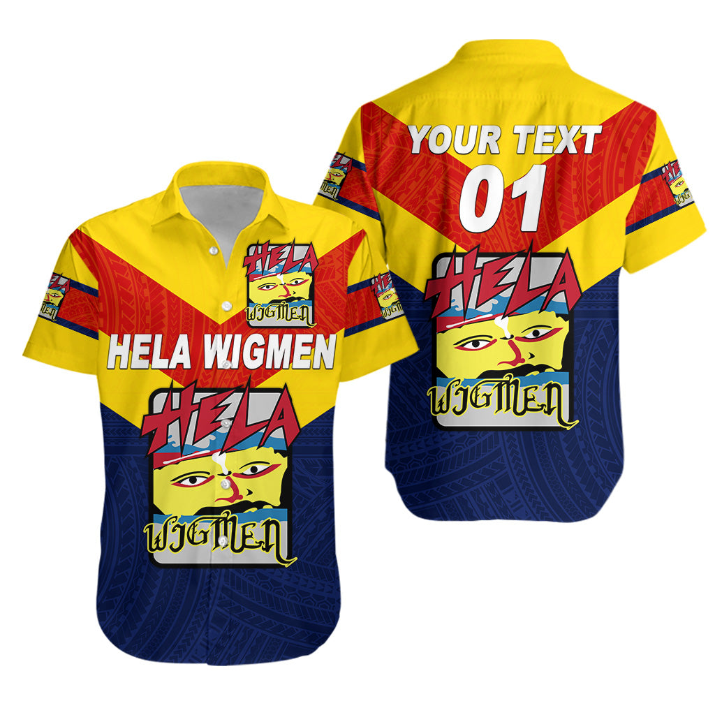 Custom Personalised Papua New Guinea Hela Wigmen Hawaiian Shirt Rugby Simple Style, Custom Text And Number