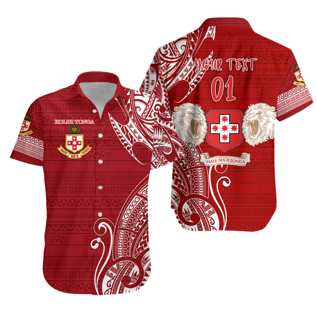 Custom Personalised Kolisi Tonga Mate Ma'a Tonga Hawaiian Shirt Laione Ashburton Old Boys, Custom Text And Number