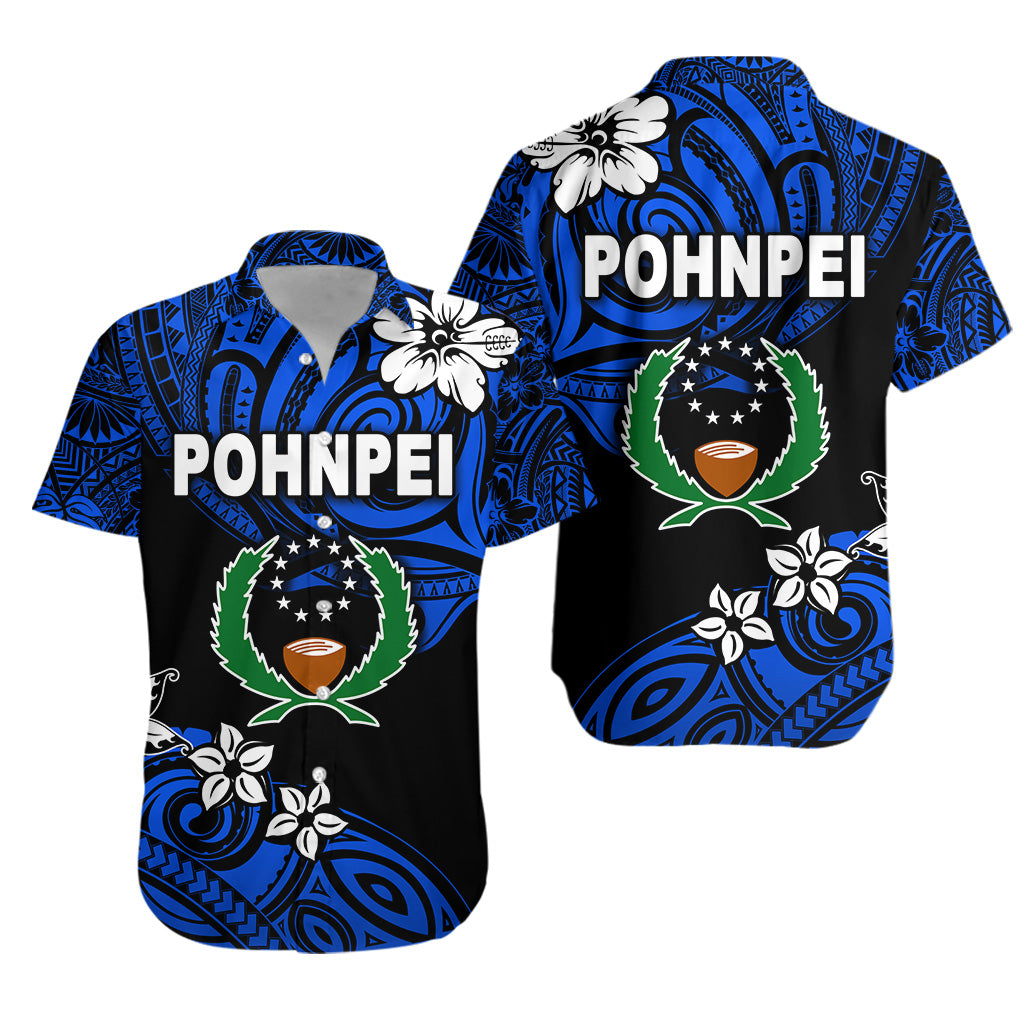 FSM Pohnpei Hawaiian Shirt Unique Vibes - Blue