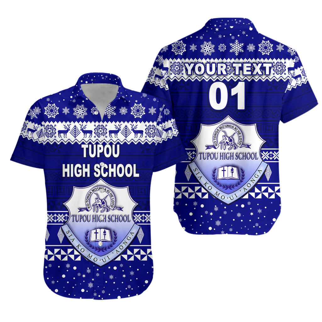 Custom Personalised Tupou High School Christmas Hawaiian Shirt Simple Style