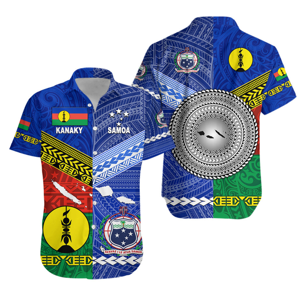 Samoa And Kanaky New Caledonia Hawaiian Shirt Together