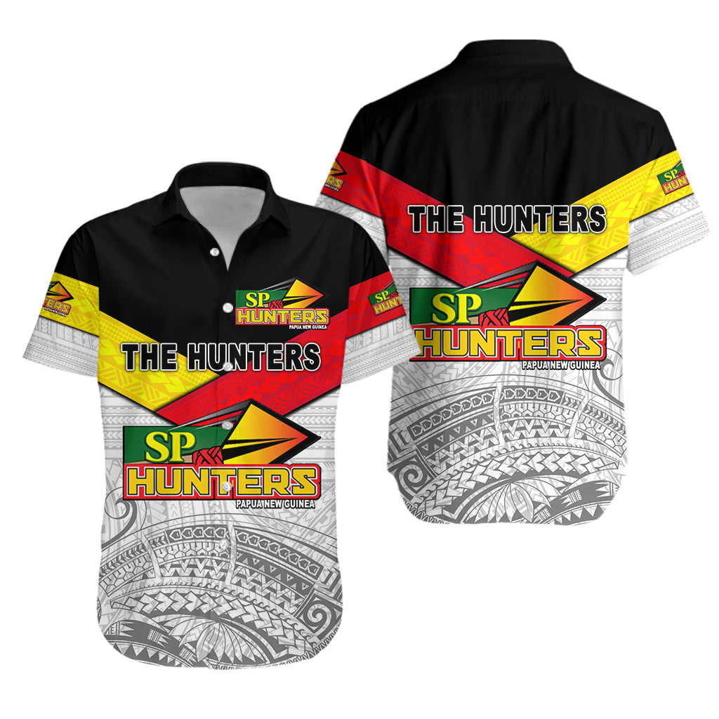 Papua New Guinea SP Hunters Hawaiian Shirt Rugby Original Style - White