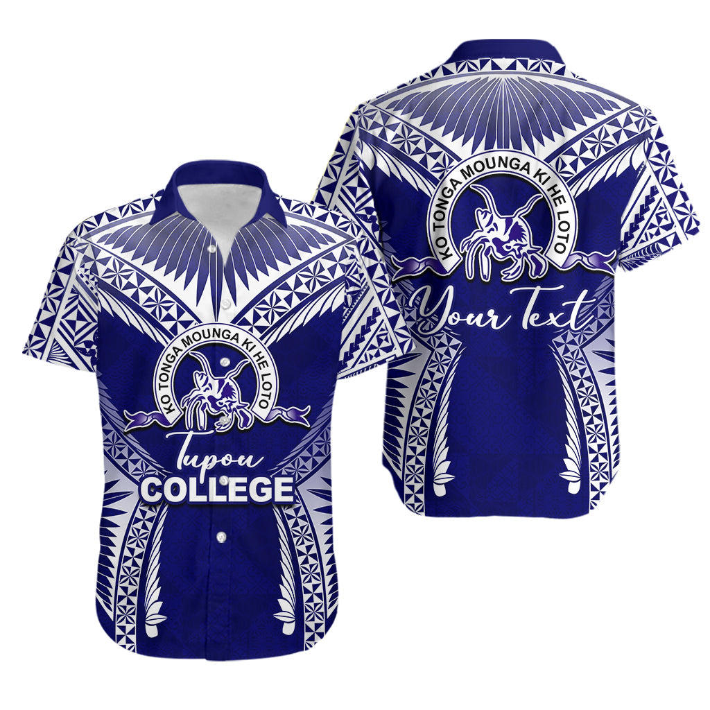 Custom Personalised Tupou College Hawaiian Shirts Blue Style