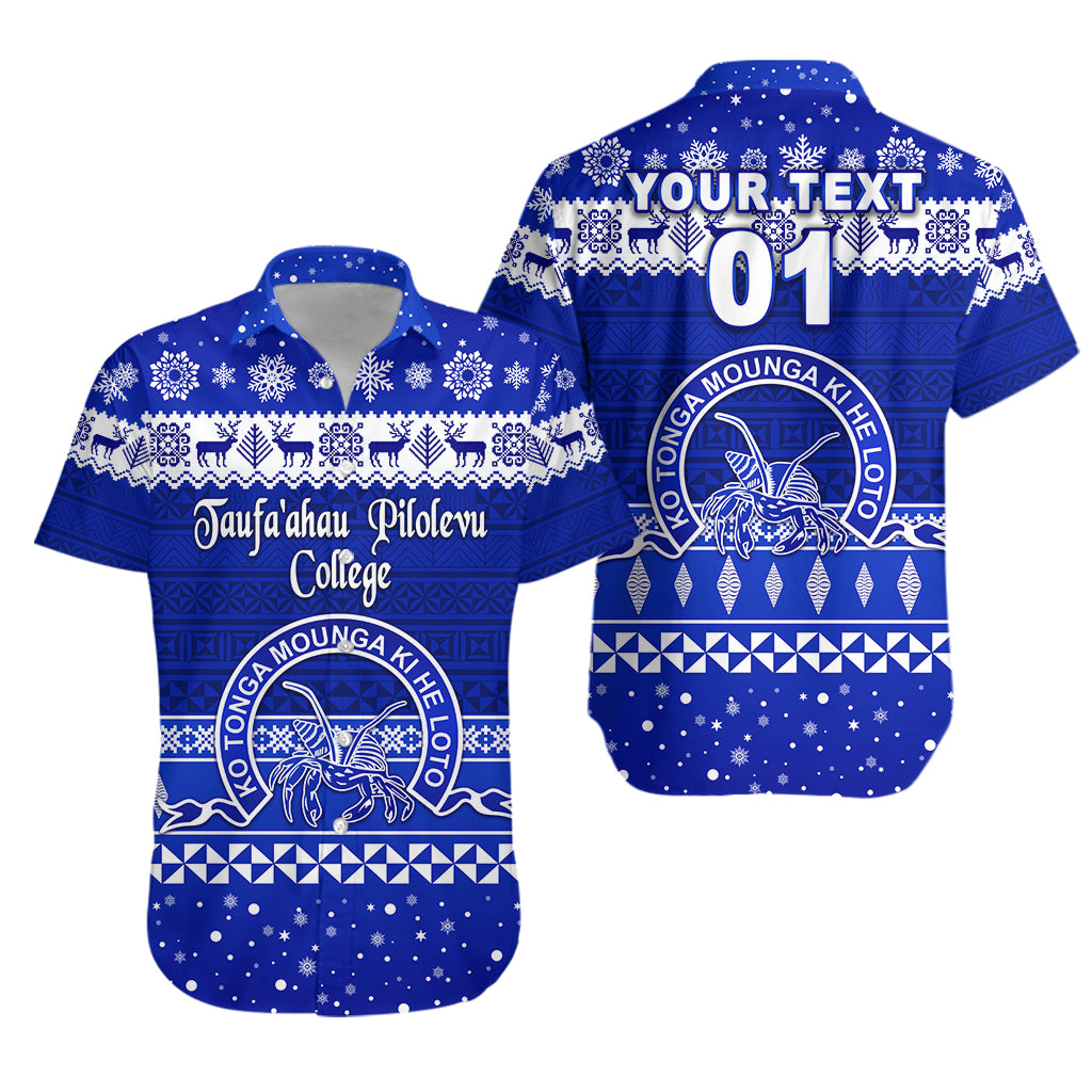 Custom Personalised Taufa'ahau Pilolevu College Christmas Hawaiian Shirt Simple Style
