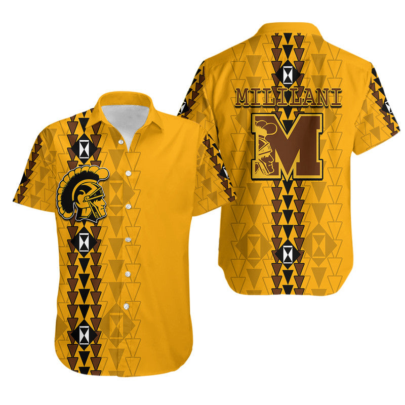 Hawaii - Mililani High Mix Kakau Hawaiian Shirt