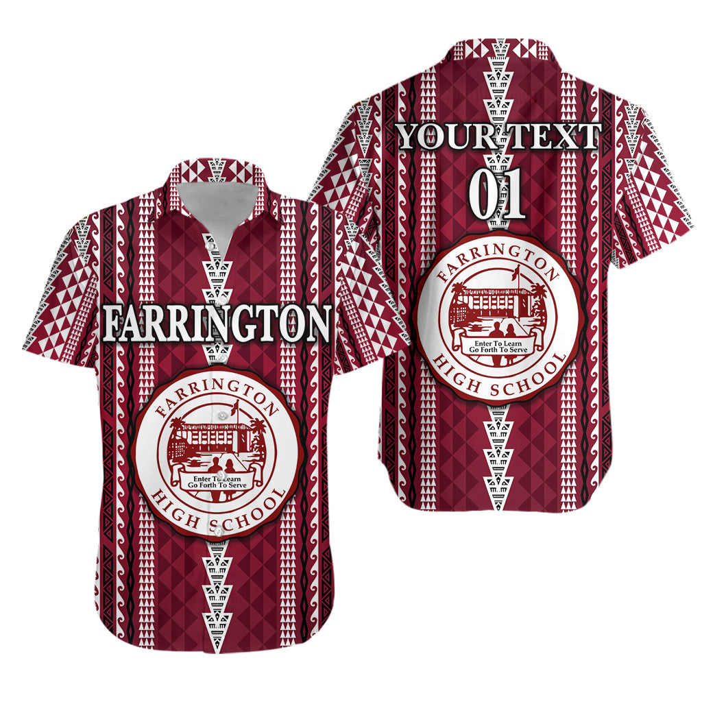 Custom Personalised Hawaii Farrington High School Hawaiian Shirt Simple Style