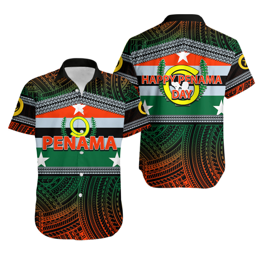 Penama Day Hawaiian Shirt Of Vanuatu Polynesian Patterns