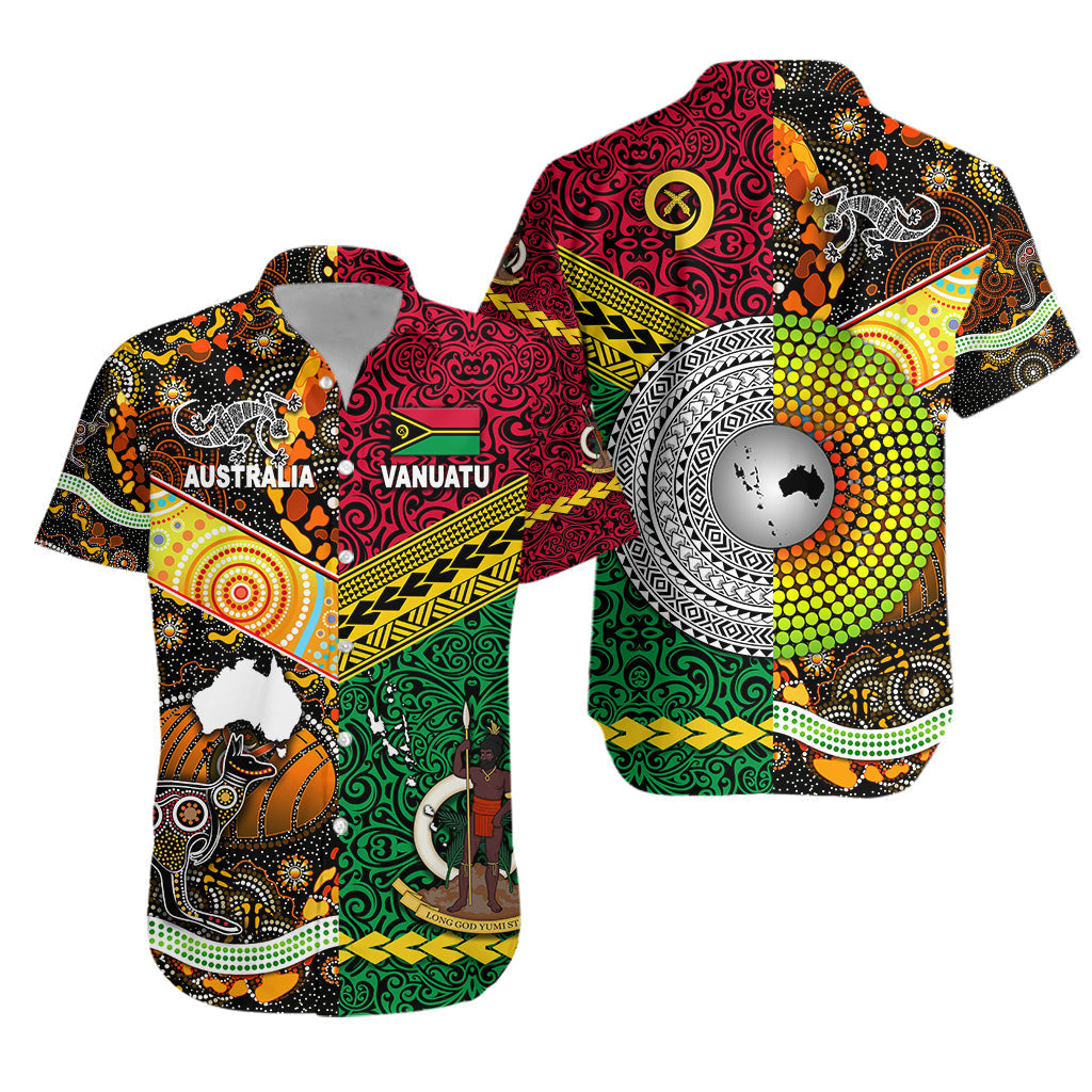 Vanuatu And Australia Hawaiian Shirt Together