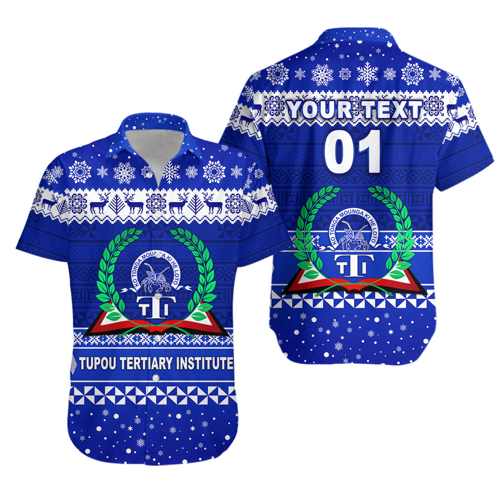Custom Personalised Tupou Tertiary Institute Christmas Hawaiian Shirt Simple Style