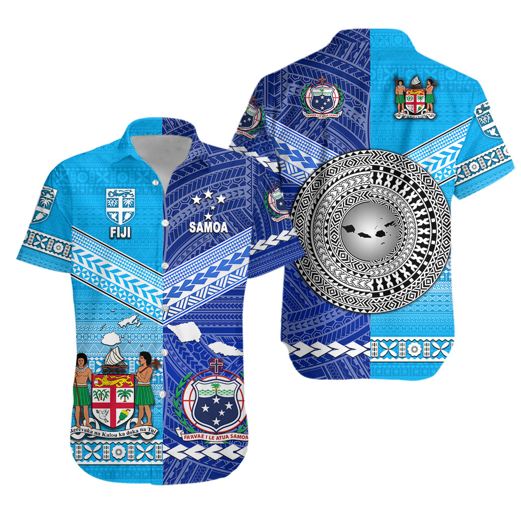 Fiji and Samoa Hawaiian Shirt Together