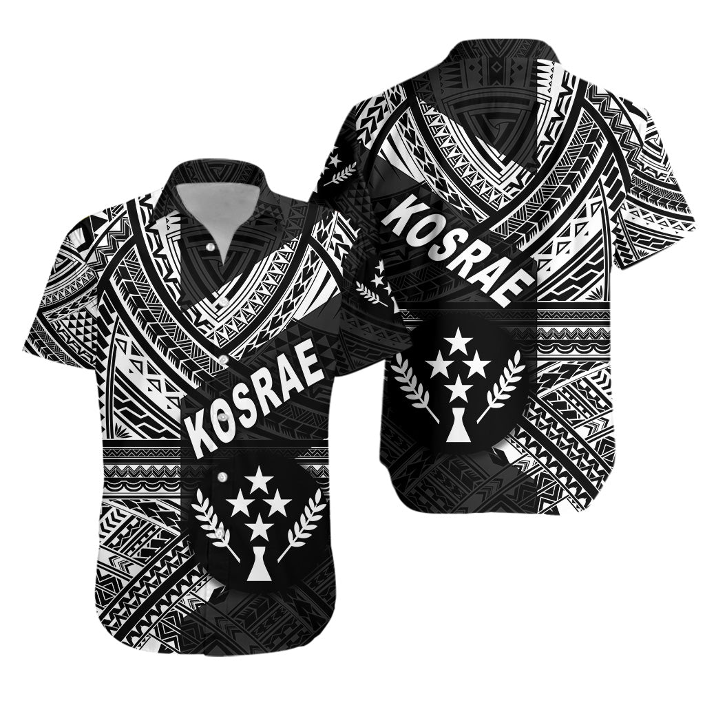 FSM Kosrae Hawaiian Shirt Original Style - Black