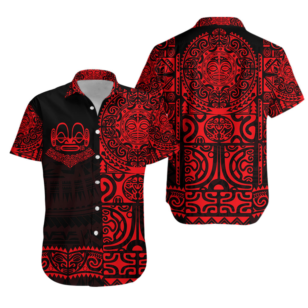 Marquesas Islands Hawaiian Shirt Marquesan Tattoo Unique Style - Red