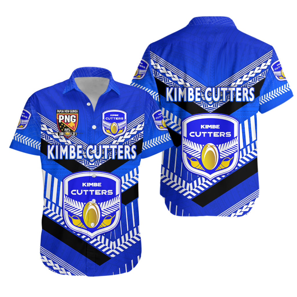 Papua New Guinea Kimbe Cutters Hawaiian Shirt Rugby - Blue