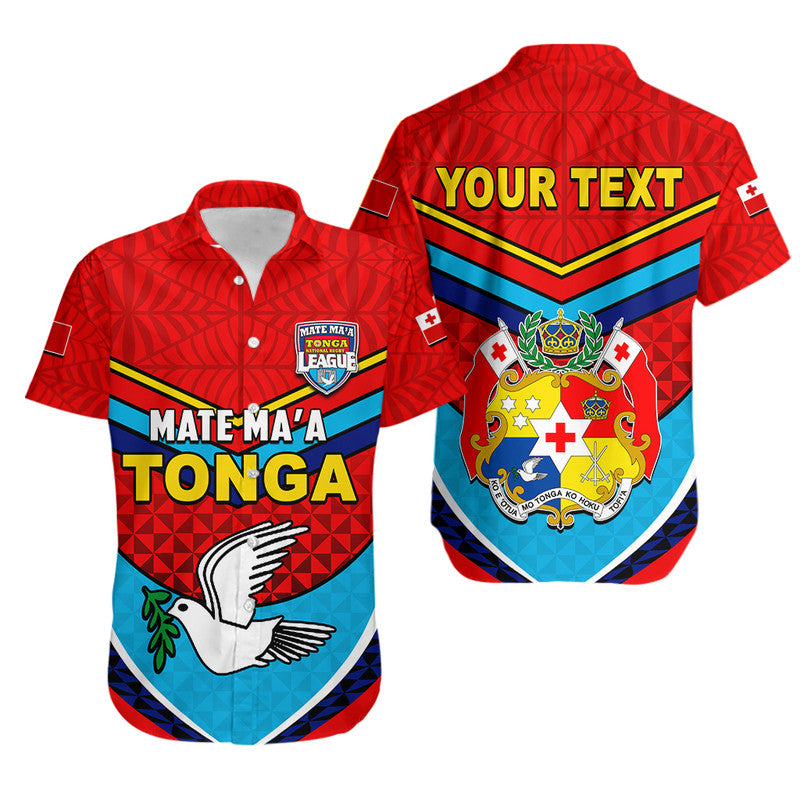 Custom Personalised Tonga Mate Ma'a Rugby Hawaiian Shirt Jersey
