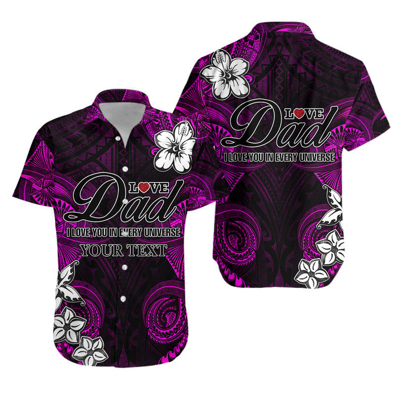 (Custom Personalised) Matching Outfit For Couple Combo Dress And Shirt Polynesian Fathers Day I Love You In Every Universe Pink