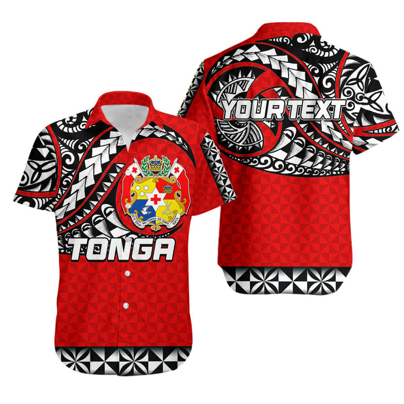 Custom Personalised Tonga Hawaiian Shirt Polynesian Tattoo