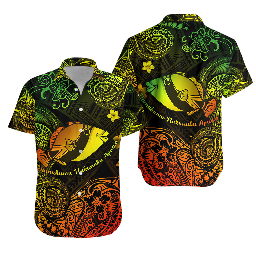 Hawaii State Fish: Humuhumu Nukunuku Apua'a Polynesian Hawaiian Shirt Unique Style - Reggae