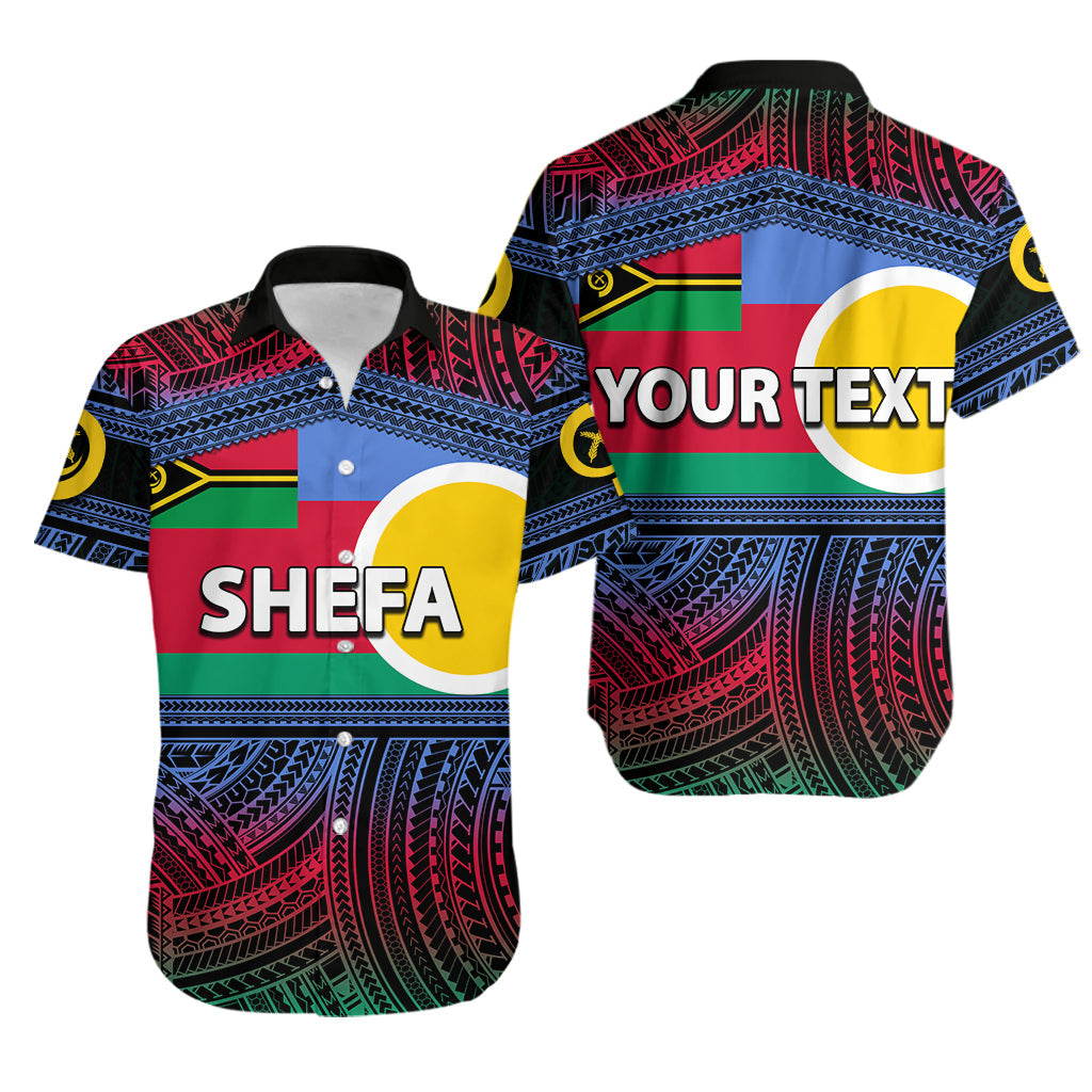 Custom PersonalisedShefa Province Hawaiian Shirt Of Vanuatu Polynesian Patterns