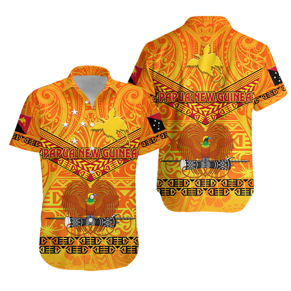 Papua New Guinea Kumuls Hawaiian Shirt Simple Style - Yellow Vibes