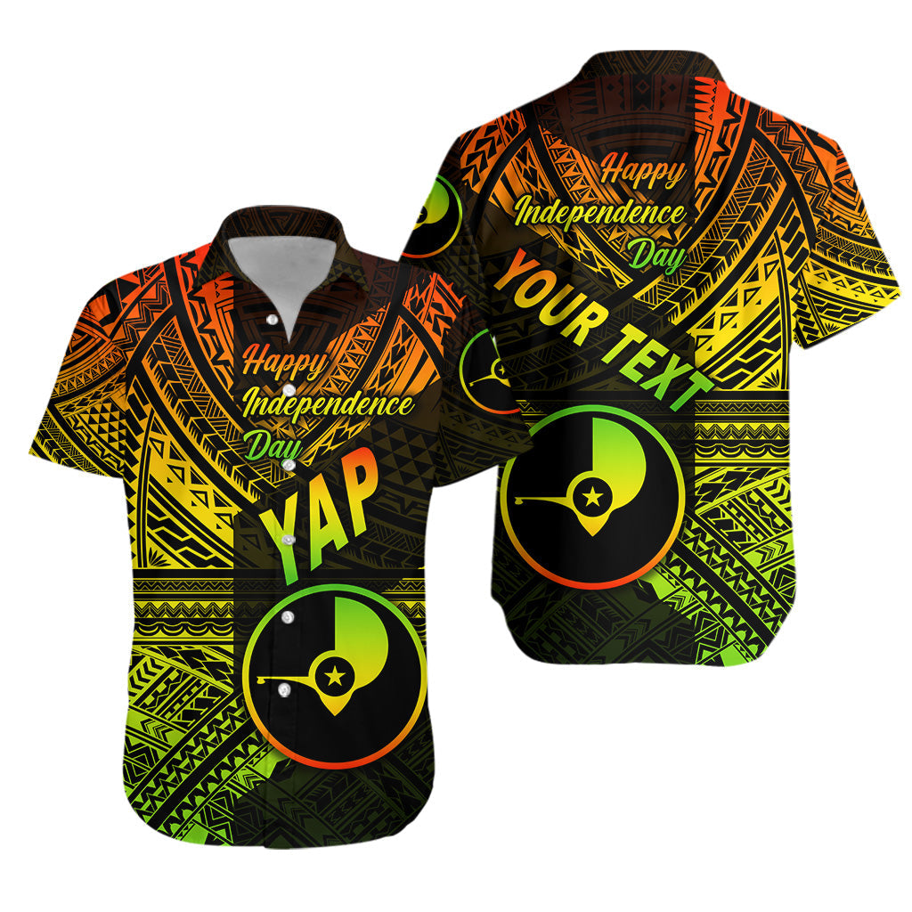 Custom Personalised FSM Yap Hawaiian Shirt Happy Independence Day Original Vibes - Reggae