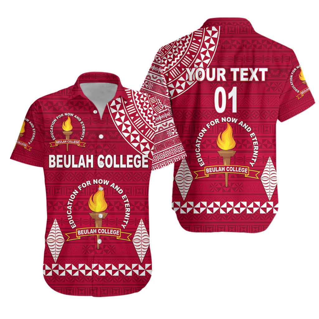 Custom Personalised Tonga Beulah College Hawaiian Shirt Simple Style, Custom Text And Number