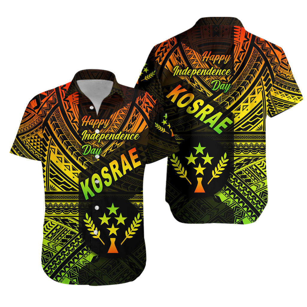 FSM Kosrae Hawaiian Shirt Happy Independence Day Original Vibes - Reggae