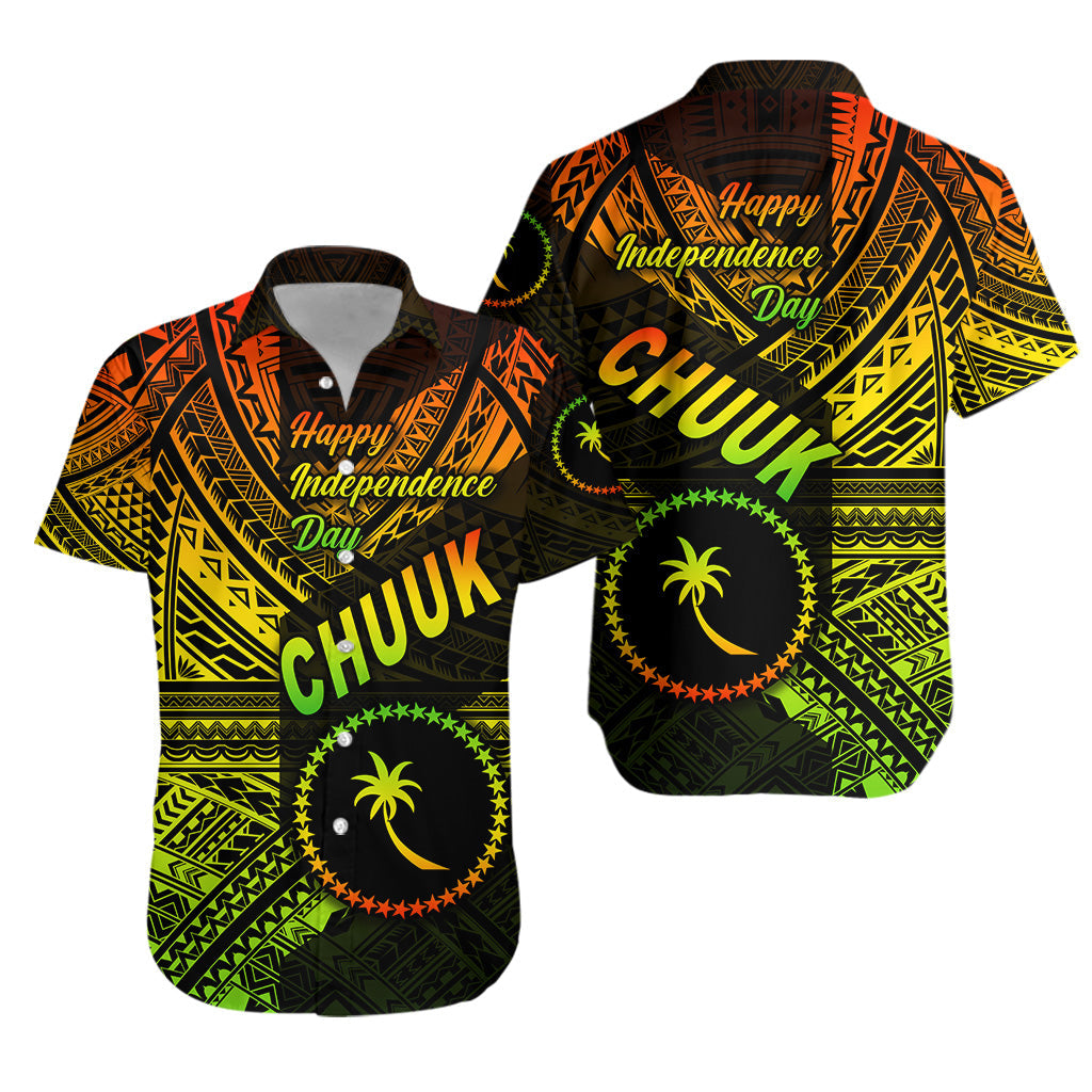 FSM Chuuk Hawaiian Shirt Happy Independence Day Original Vibes - Reggae